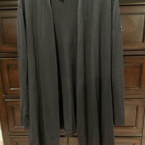 Chico’s size 2 black shrug with string belt